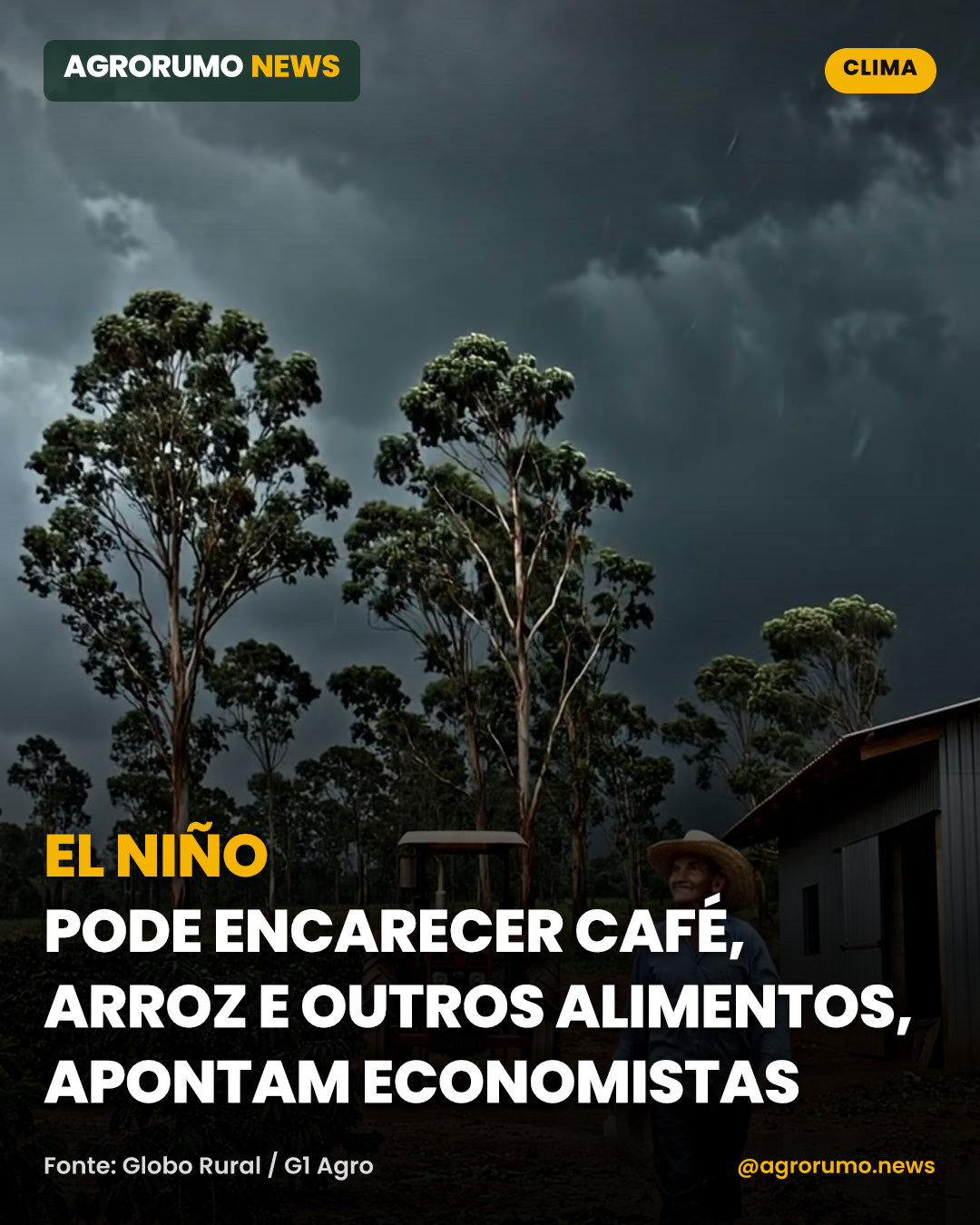 El Niño pode encarecer café, arroz e outros alimentos, apontam economistas