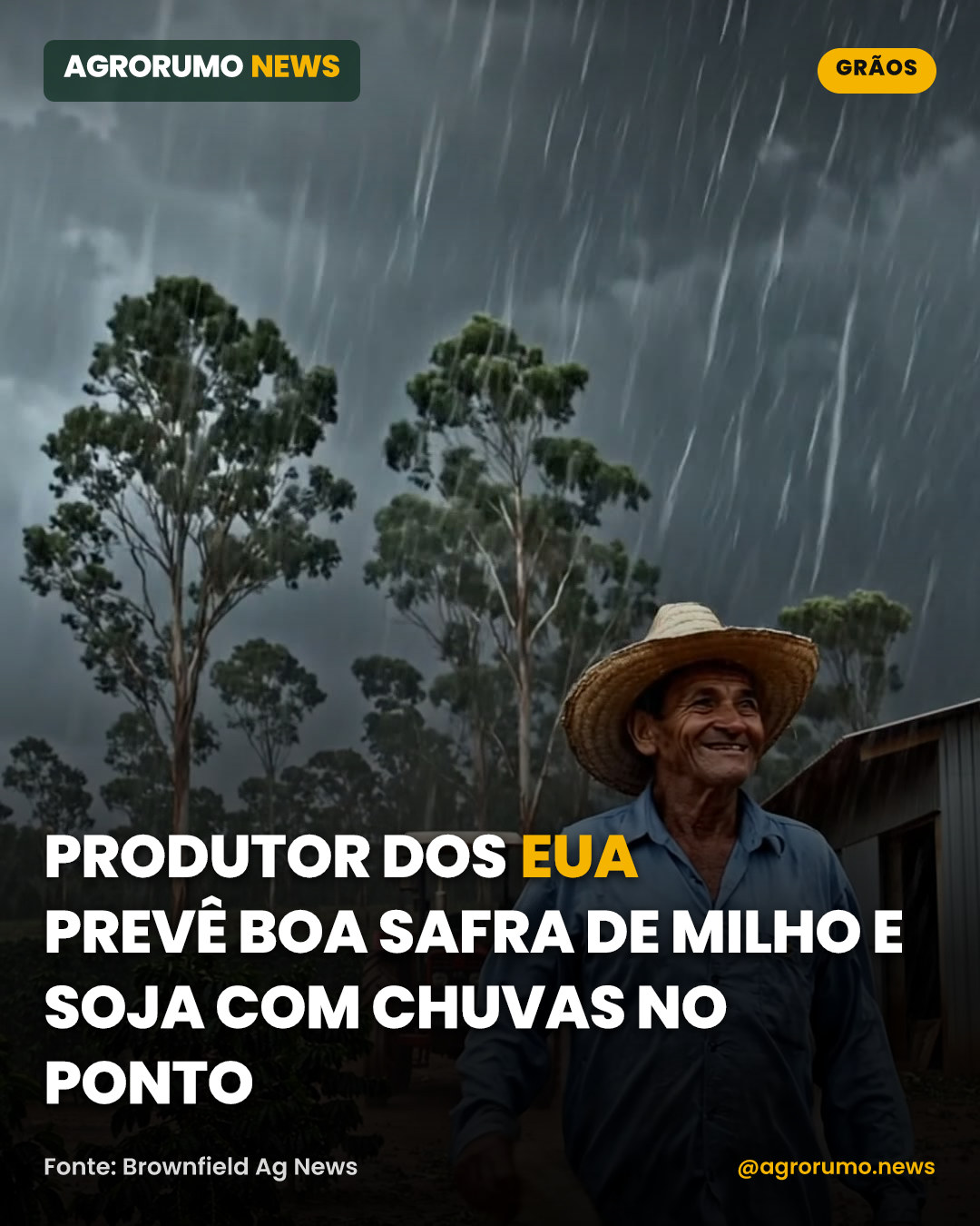 Produtor dos EUA prevê boa safra de milho e soja com chuvas no ponto