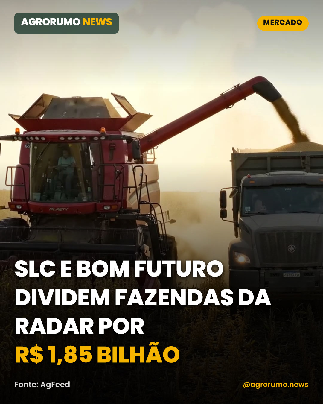 SLC e Bom Futuro dividem fazendas da Radar por R$ 1,85 bilhão