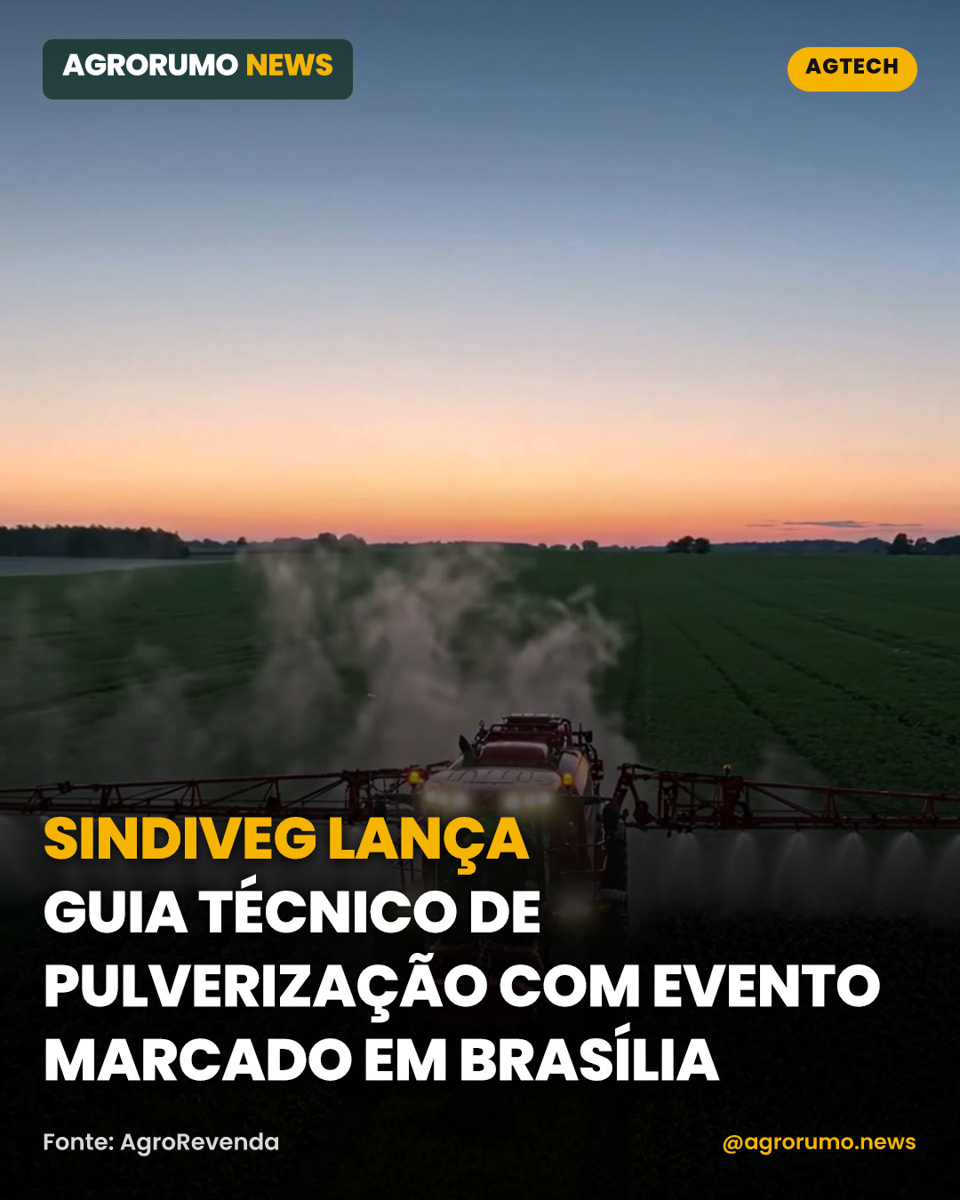 Sindiveg lança guia técnico de pulverização com evento marcado em Brasília