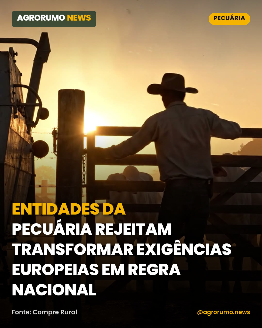 Entidades da pecuária rejeitam transformar exigências europeias em regra nacional