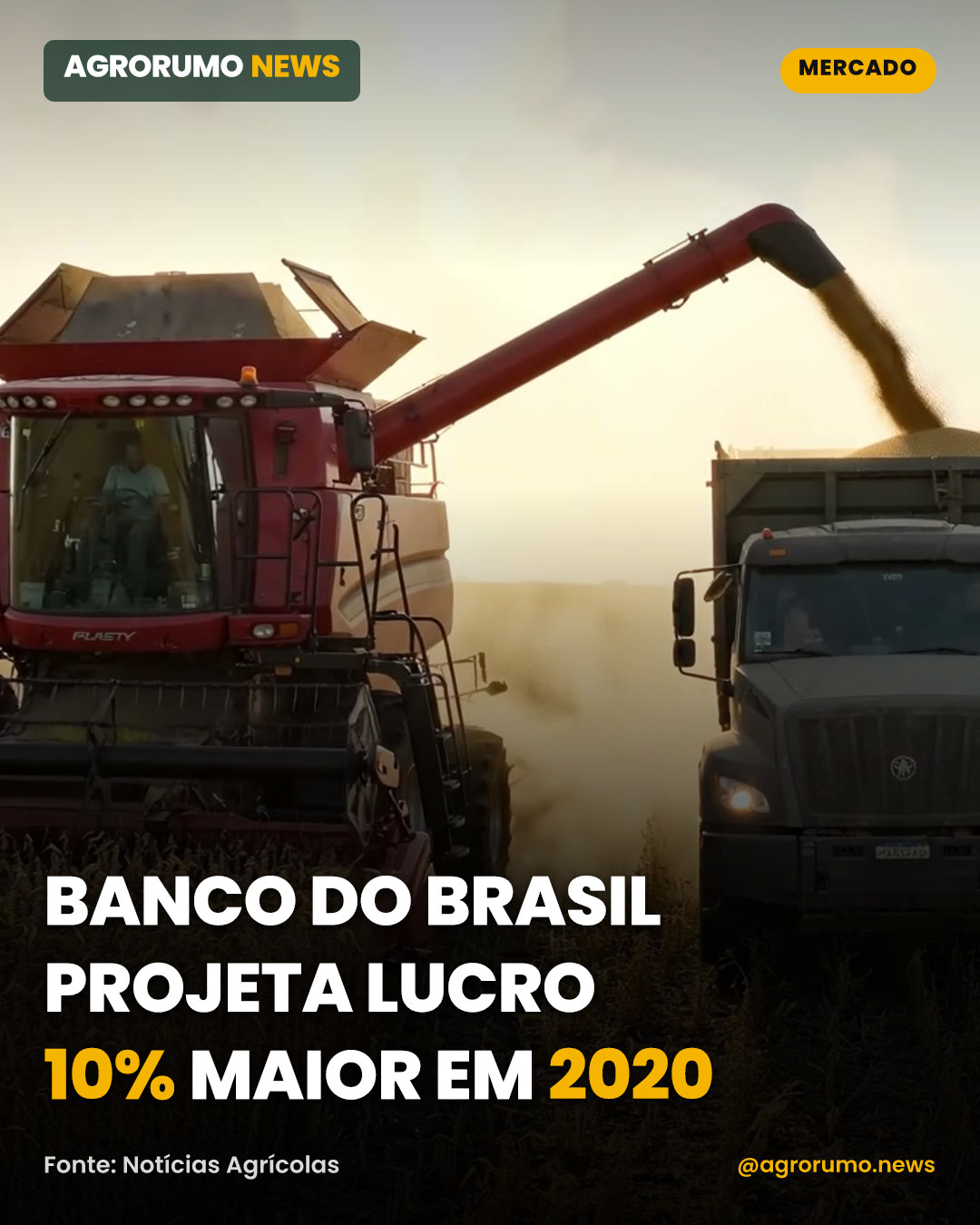 Banco do Brasil projeta lucro 10% maior em 2020