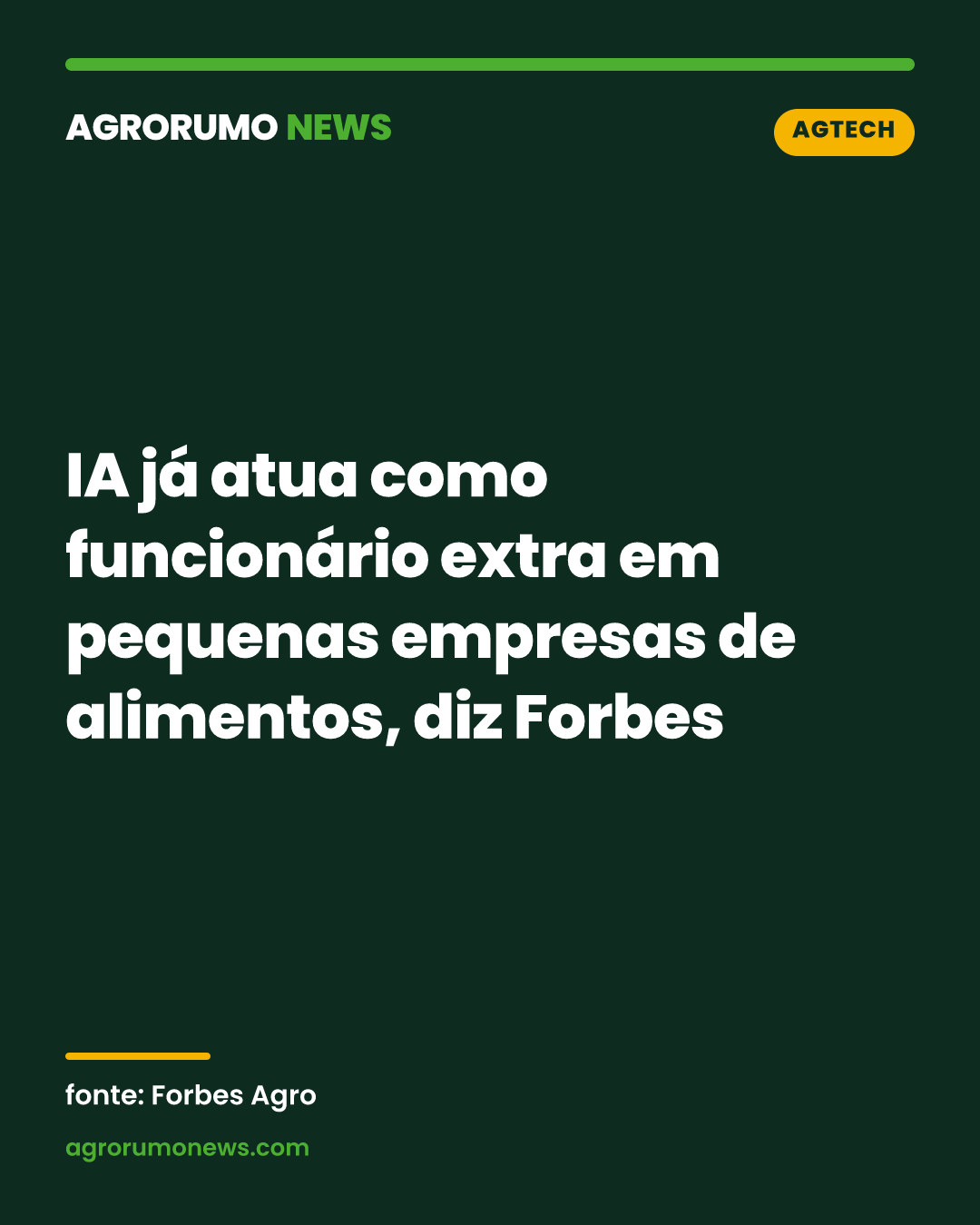 IA já atua como funcionário extra em pequenas empresas de alimentos, diz Forbes