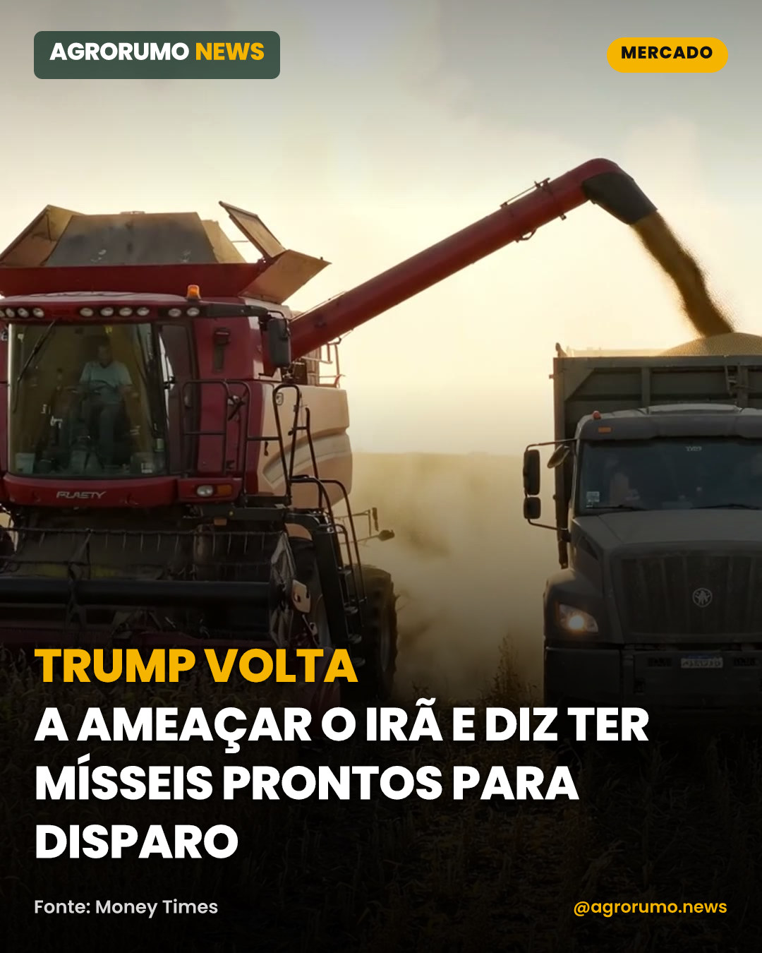 Trump volta a ameaçar o Irã e diz ter mísseis prontos para disparo