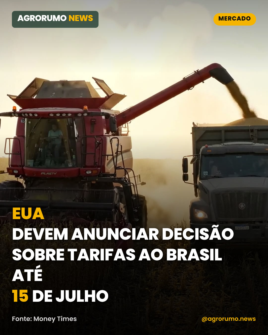 EUA devem anunciar decisão sobre tarifas ao Brasil até 15 de julho