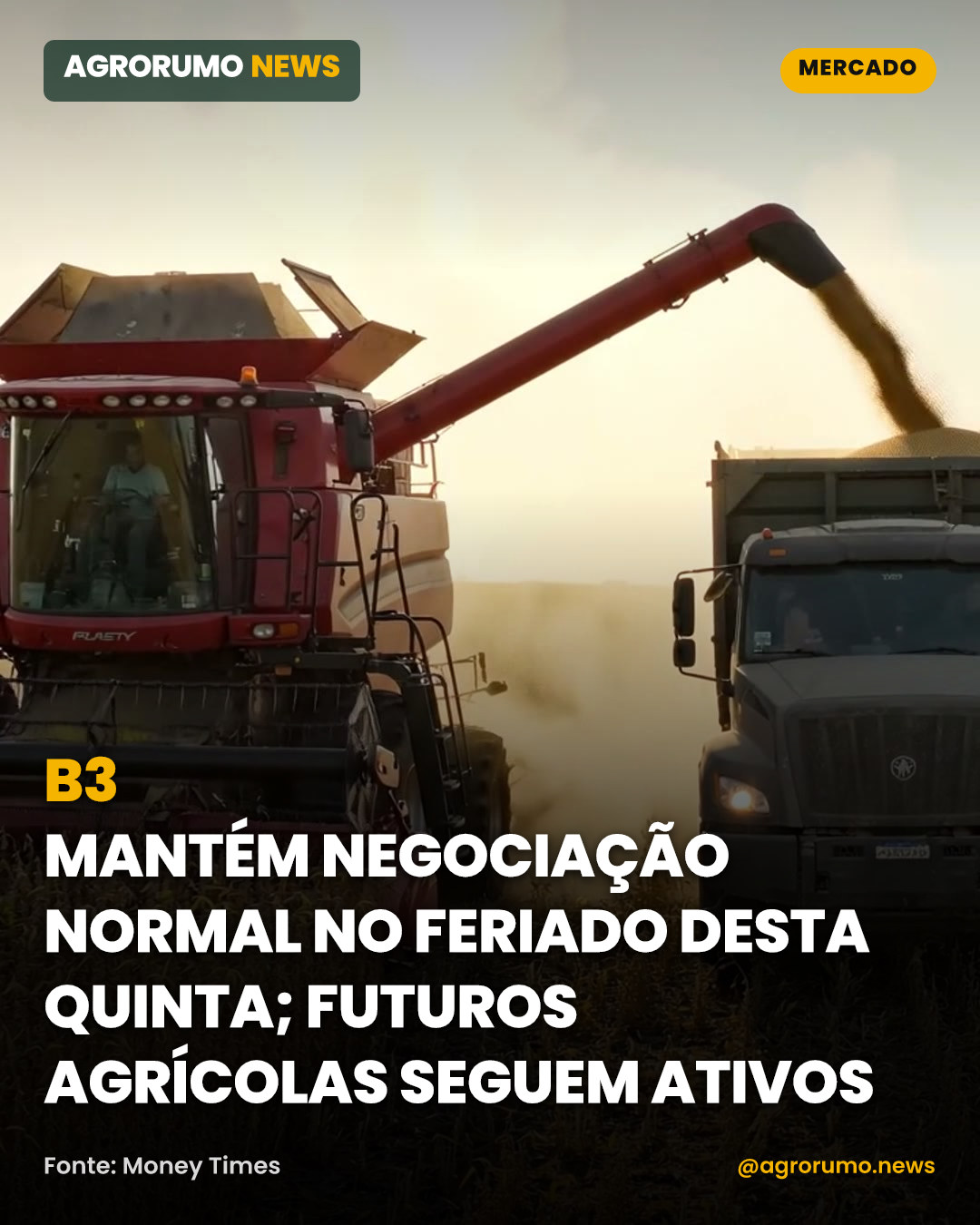 B3 mantém negociação normal no feriado desta quinta; futuros agrícolas seguem ativos