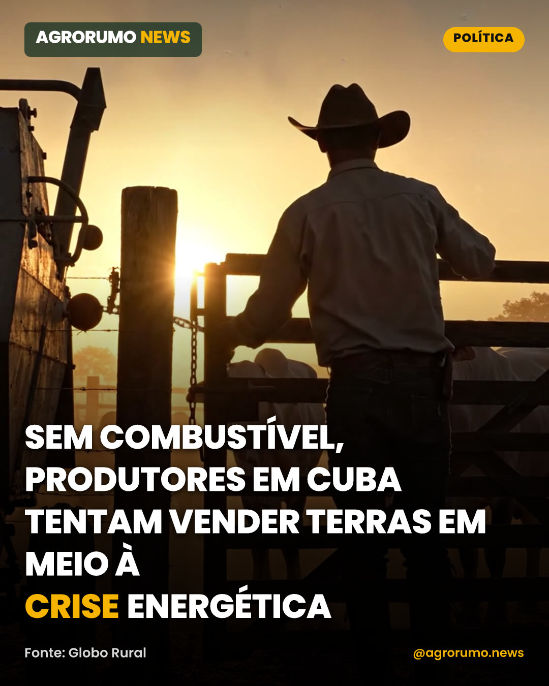 Sem combustível, produtores em Cuba tentam vender terras em meio à crise energética