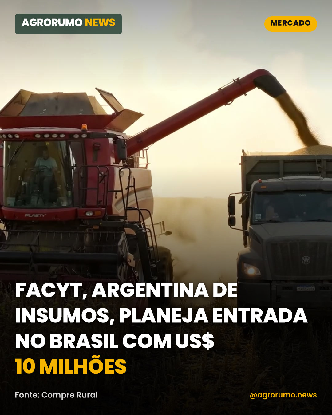 FACYT, argentina de insumos, planeja entrada no Brasil com US$ 10 milhões