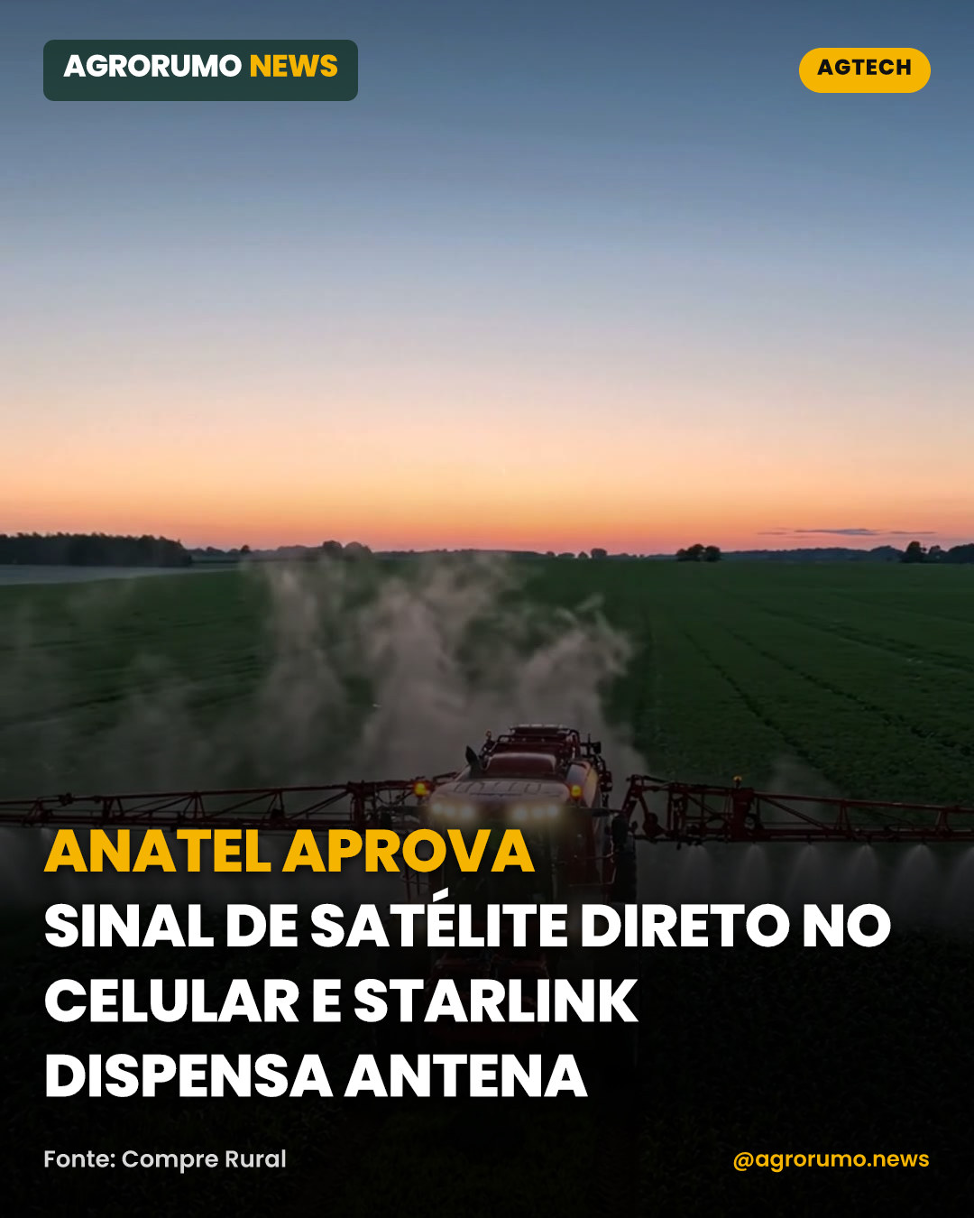 Anatel aprova sinal de satélite direto no celular e Starlink dispensa antena