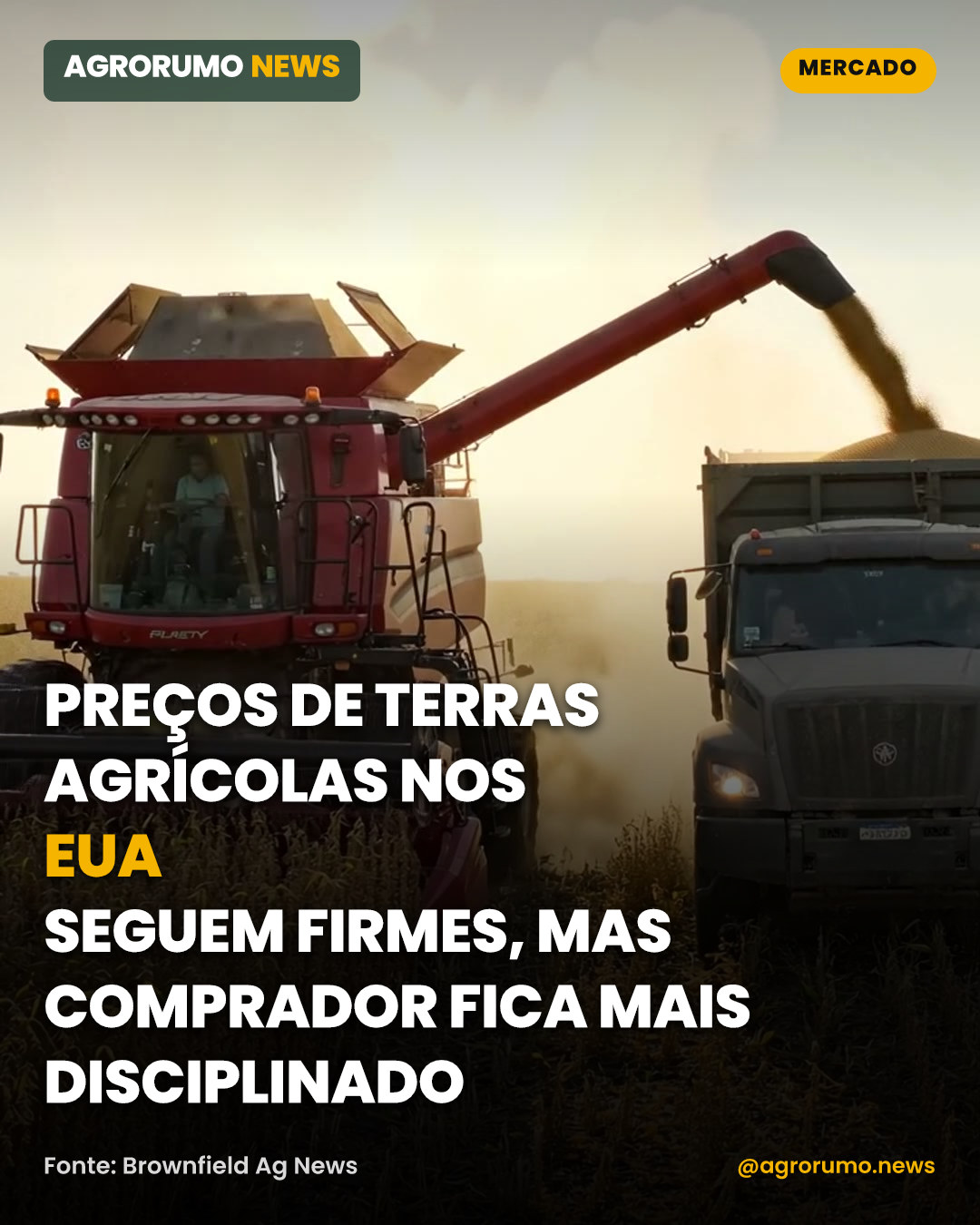 Preços de terras agrícolas nos EUA seguem firmes, mas comprador fica mais disciplinado