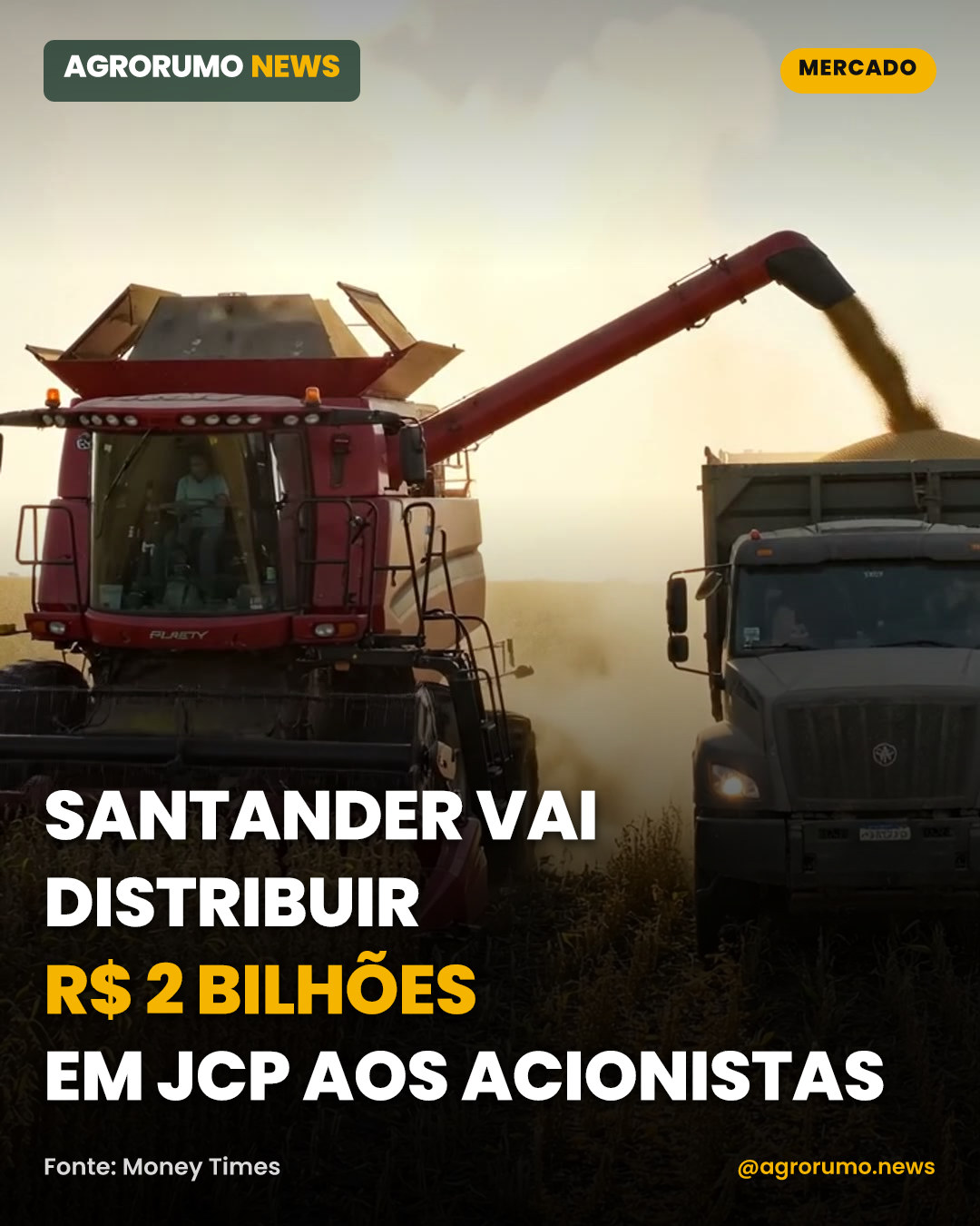 Santander vai distribuir R$ 2 bilhões em JCP aos acionistas