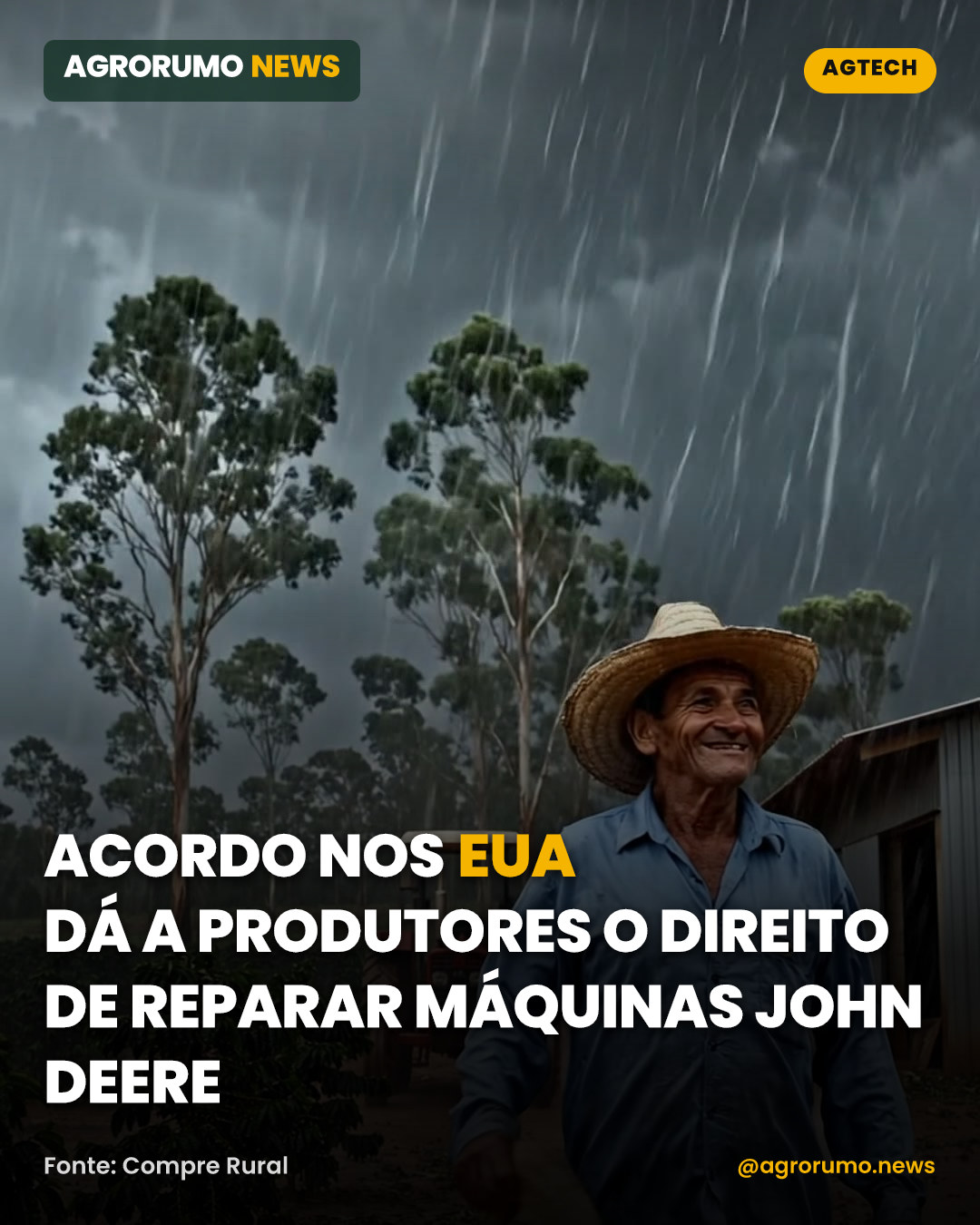 Acordo nos EUA dá a produtores o direito de reparar máquinas John Deere