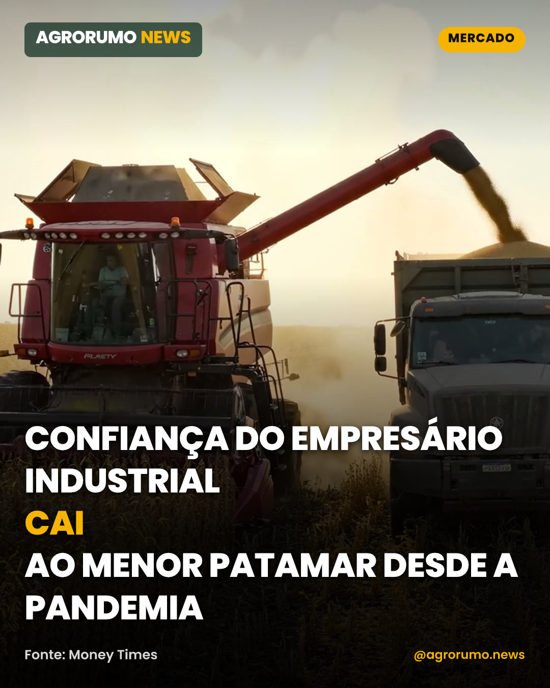 Confiança do empresário industrial cai ao menor patamar desde a pandemia