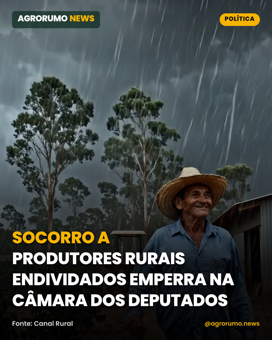 Socorro a produtores rurais endividados emperra na Câmara dos Deputados