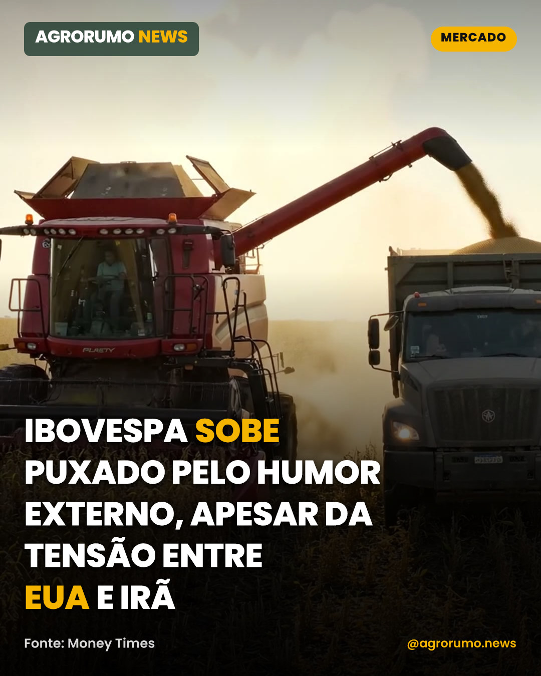 Ibovespa sobe puxado pelo humor externo, apesar da tensão entre EUA e Irã