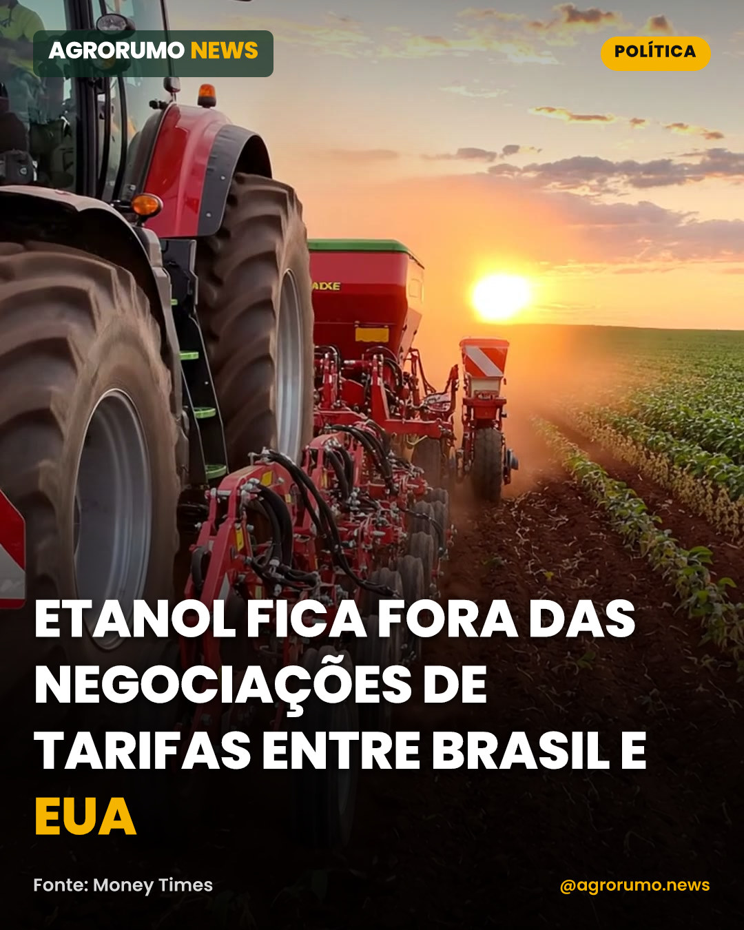 Etanol fica fora das negociações de tarifas entre Brasil e EUA