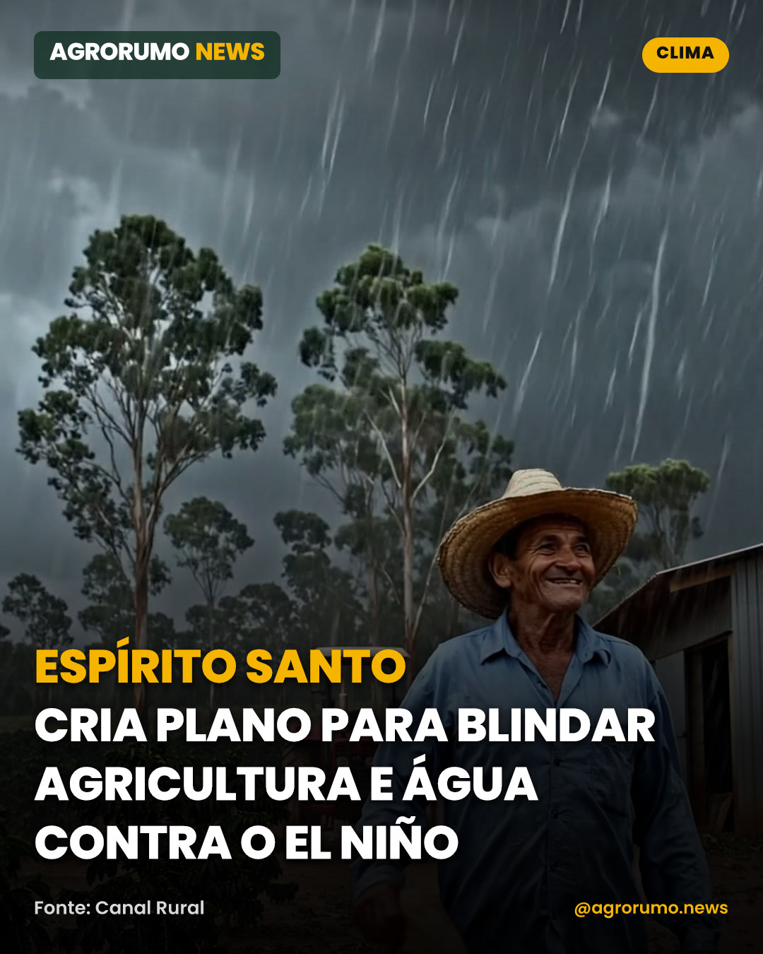 Espírito Santo cria plano para blindar agricultura e água contra o El Niño