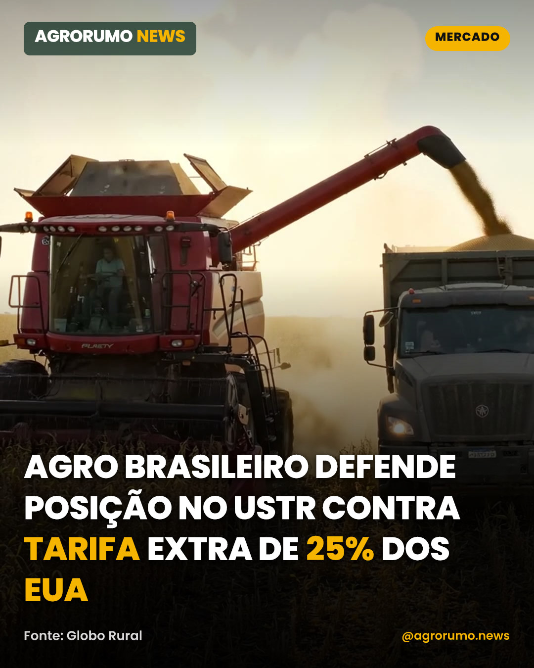 Agro brasileiro defende posição no USTR contra tarifa extra de 25% dos EUA