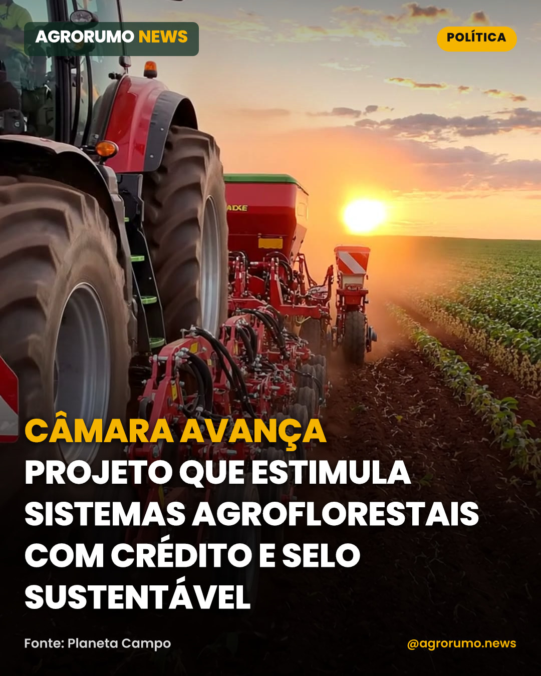 Câmara avança projeto que estimula sistemas agroflorestais com crédito e selo sustentável