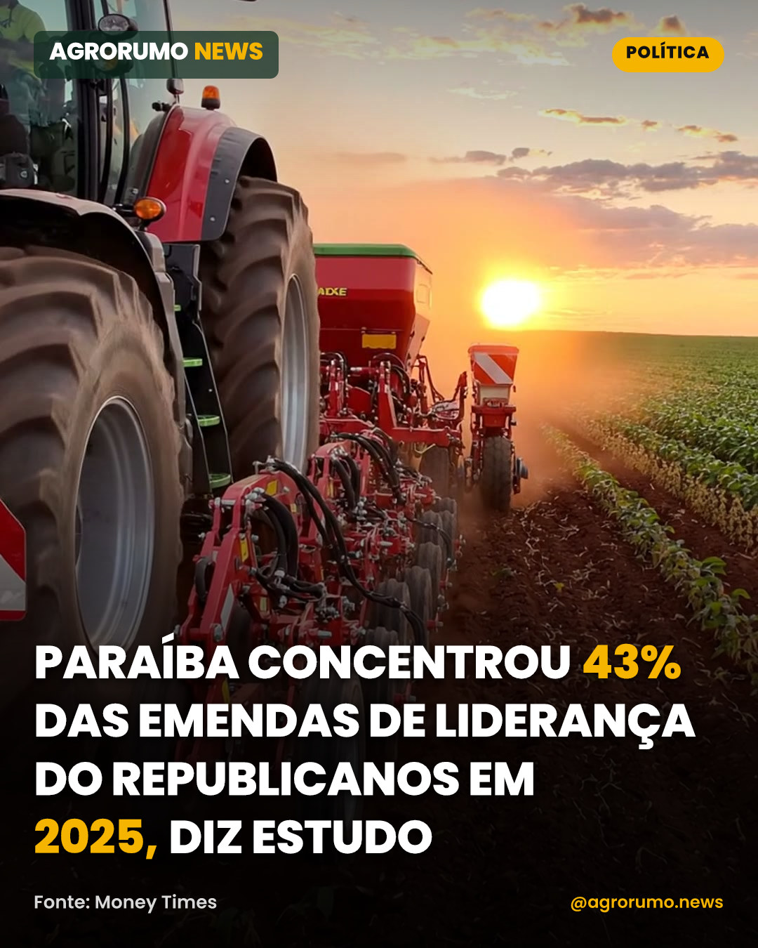 Paraíba concentrou 43% das emendas de liderança do Republicanos em 2025, diz estudo