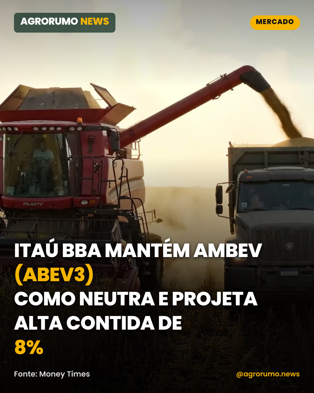 Itaú BBA mantém Ambev (ABEV3) como neutra e projeta alta contida de 8%