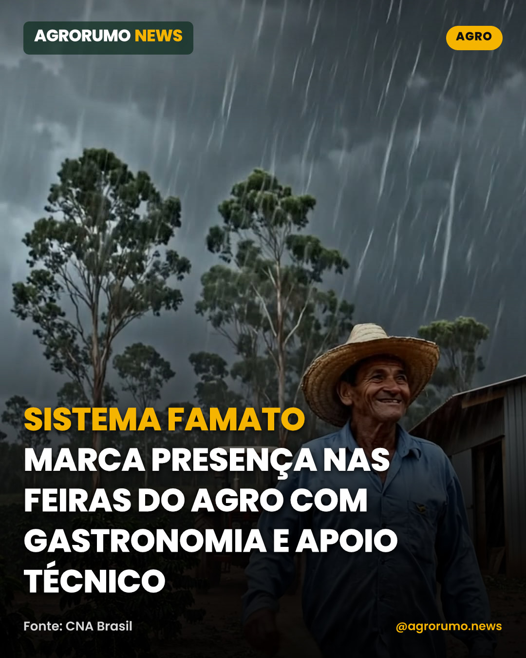 Sistema Famato marca presença nas feiras do agro com gastronomia e apoio técnico