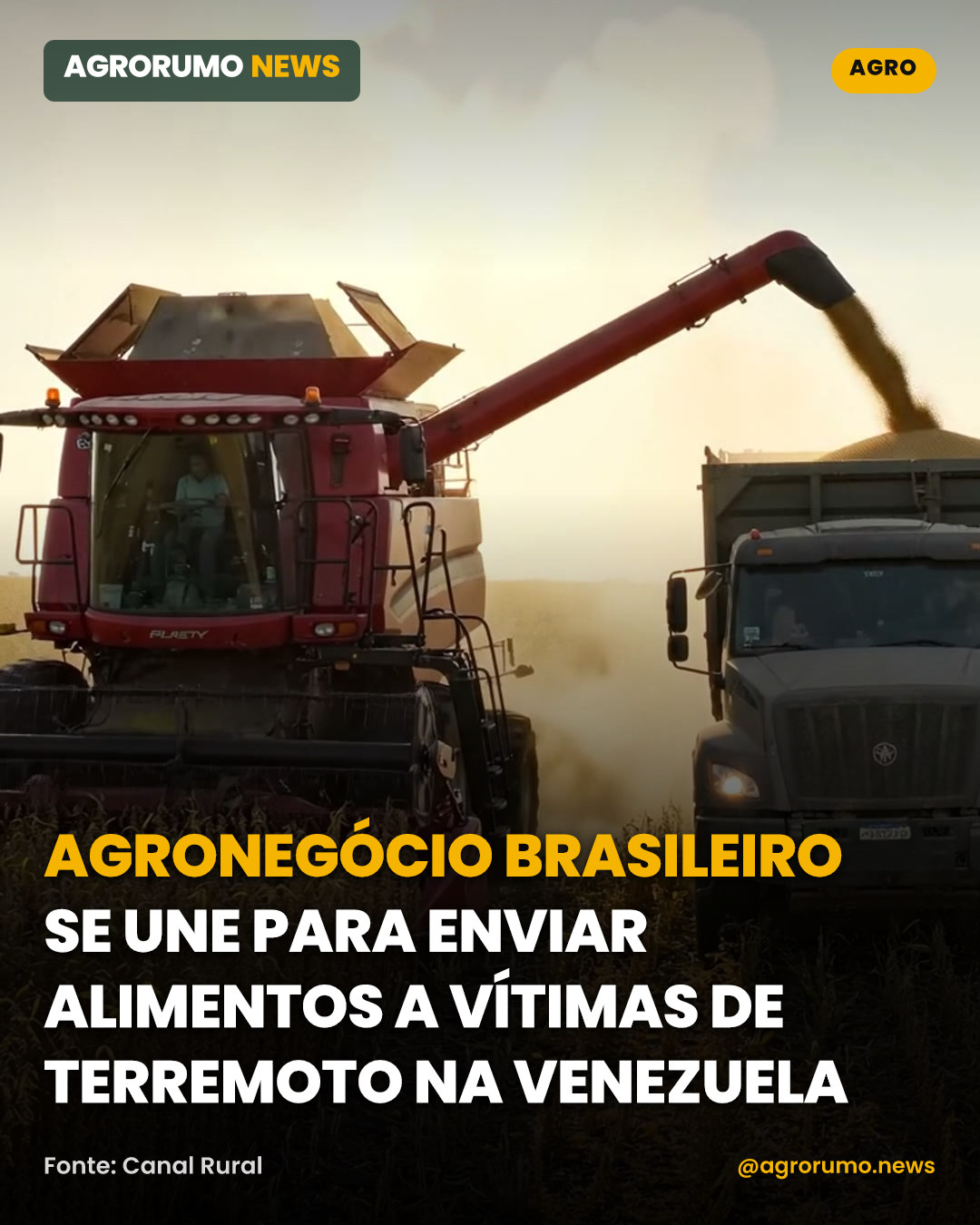 Agronegócio brasileiro se une para enviar alimentos a vítimas de terremoto na Venezuela