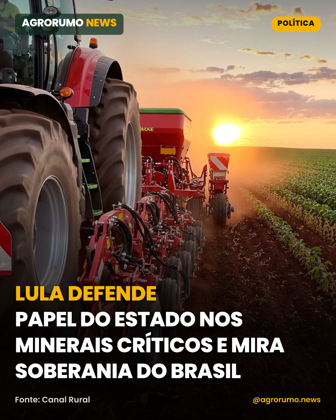 Lula defende papel do Estado nos minerais críticos e mira soberania do Brasil