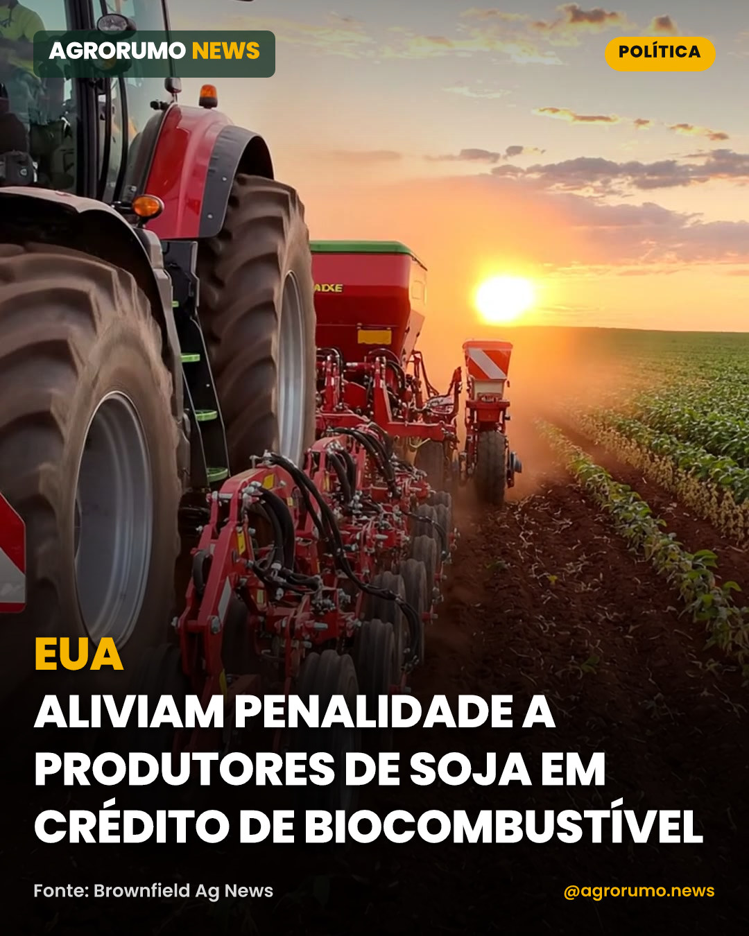 EUA aliviam penalidade a produtores de soja em crédito de biocombustível