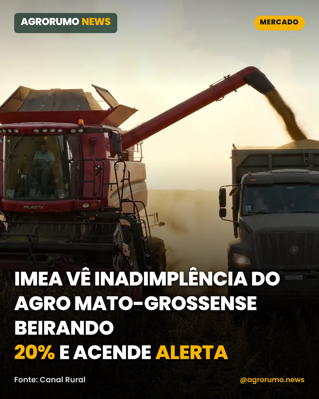 Imea vê inadimplência do agro mato-grossense beirando 20% e acende alerta