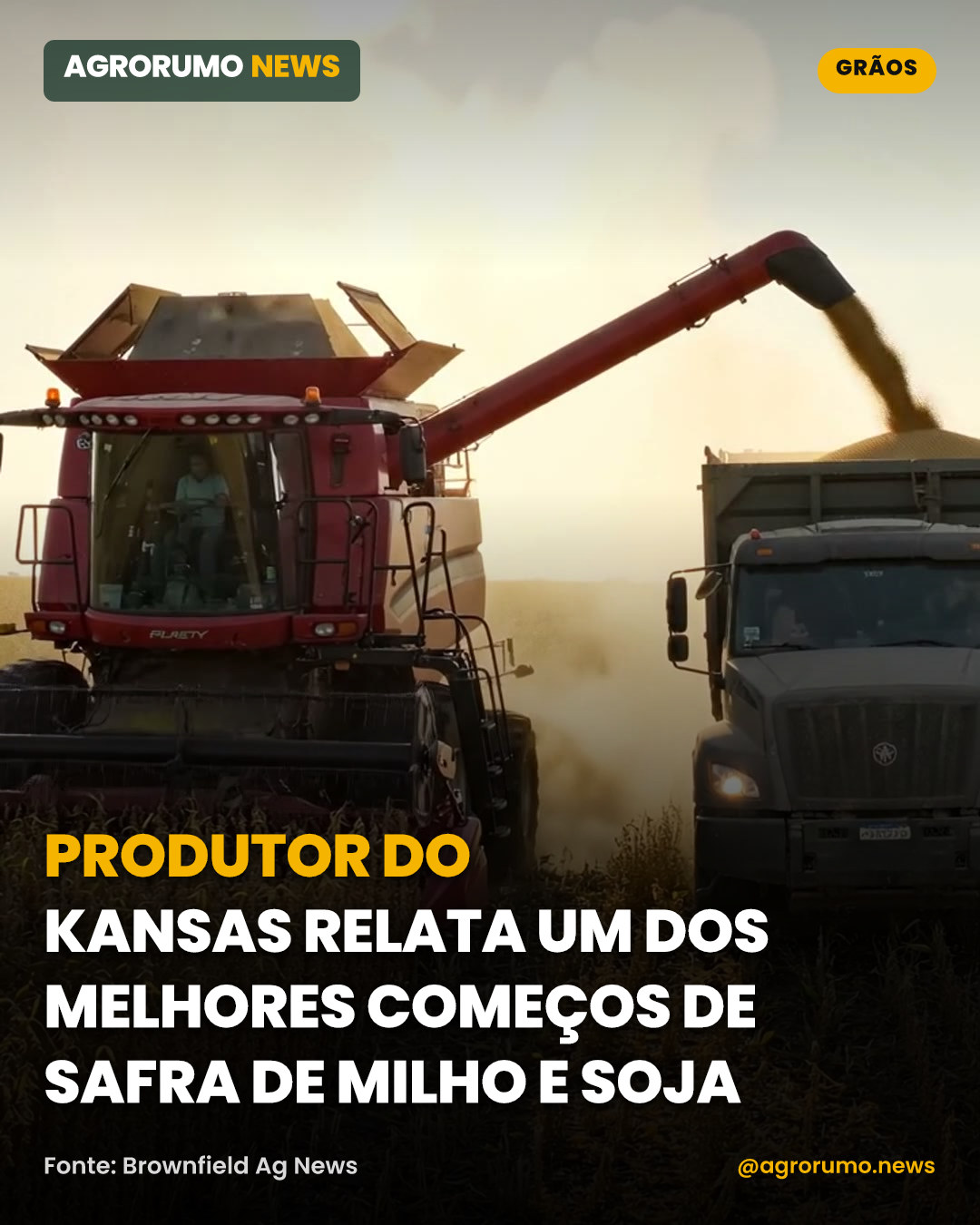 Produtor do Kansas relata um dos melhores começos de safra de milho e soja