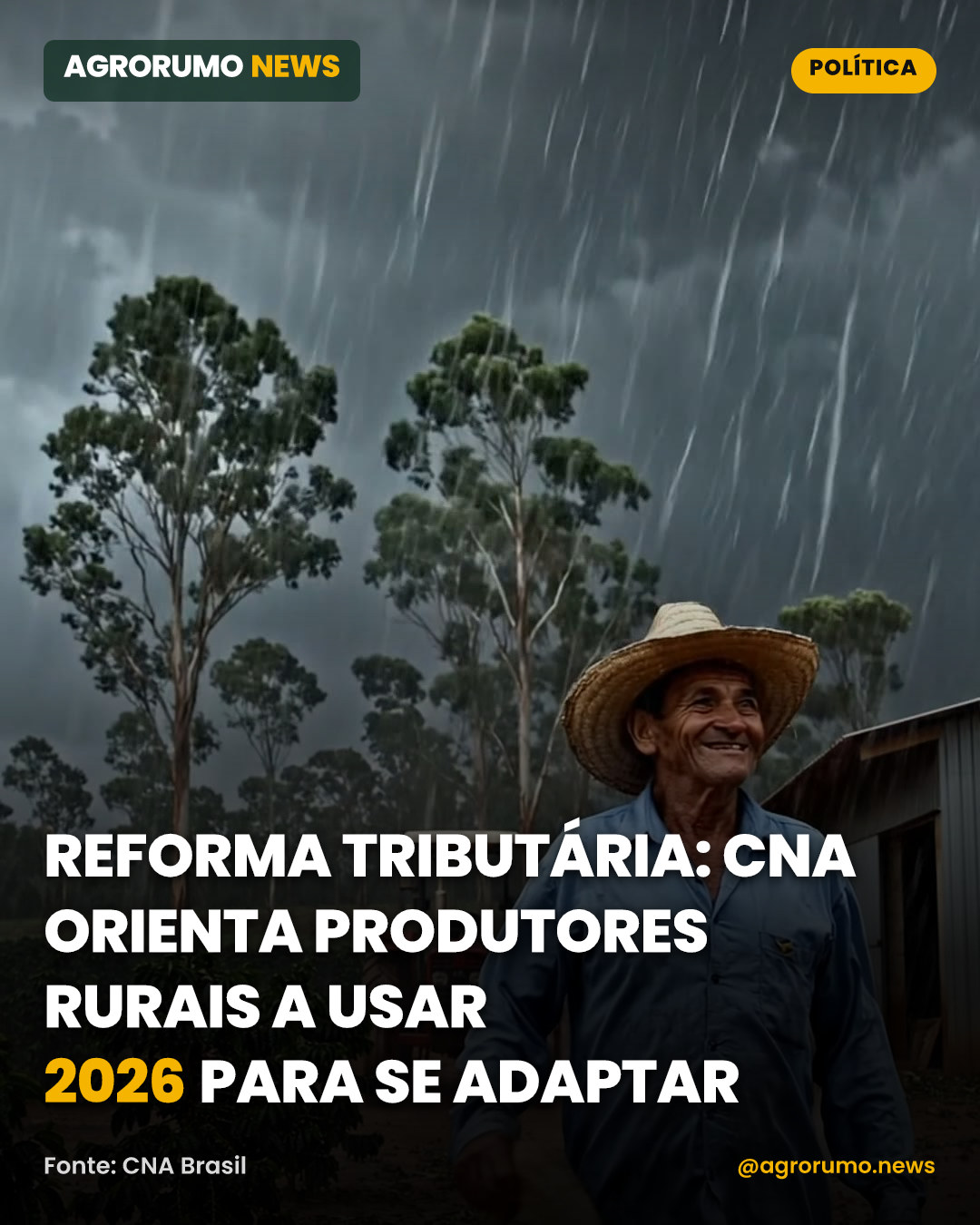 Reforma Tributária: CNA orienta produtores rurais a usar 2026 para se adaptar