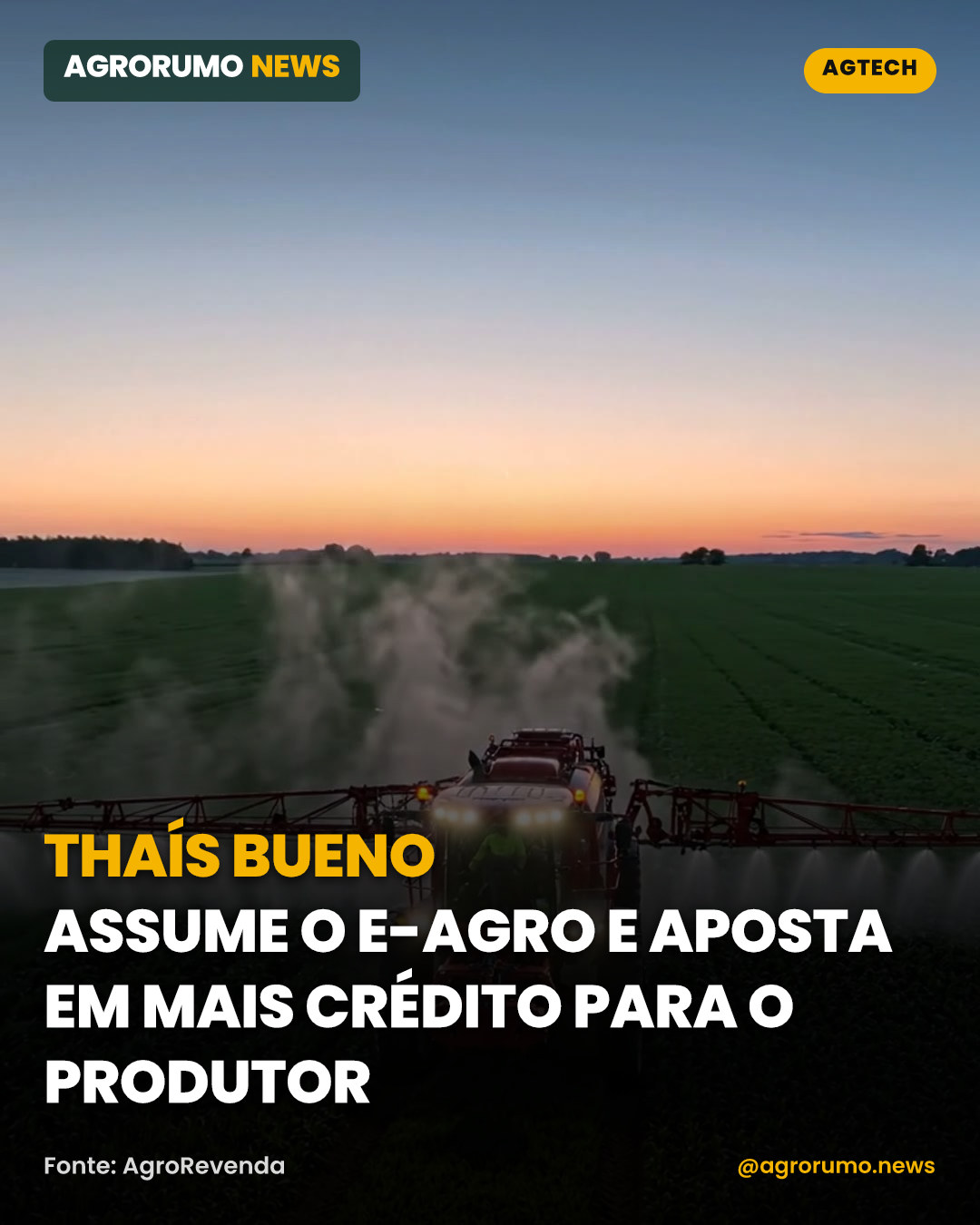 Thaís Bueno assume o E-agro e aposta em mais crédito para o produtor