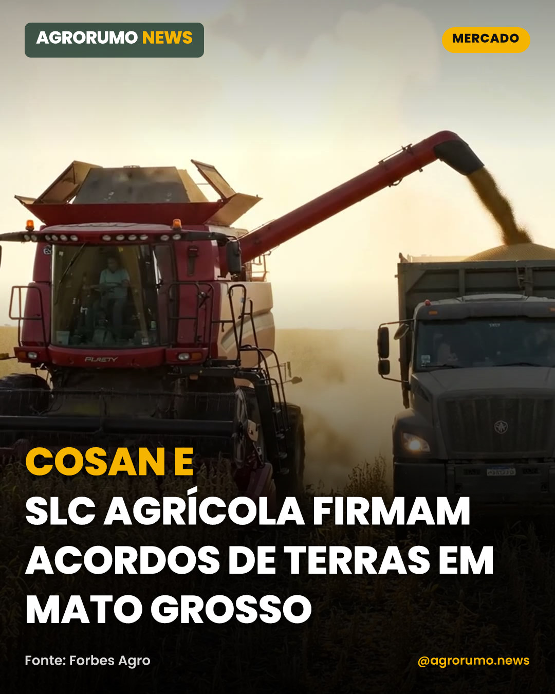 Cosan e SLC Agrícola firmam acordos de terras em Mato Grosso