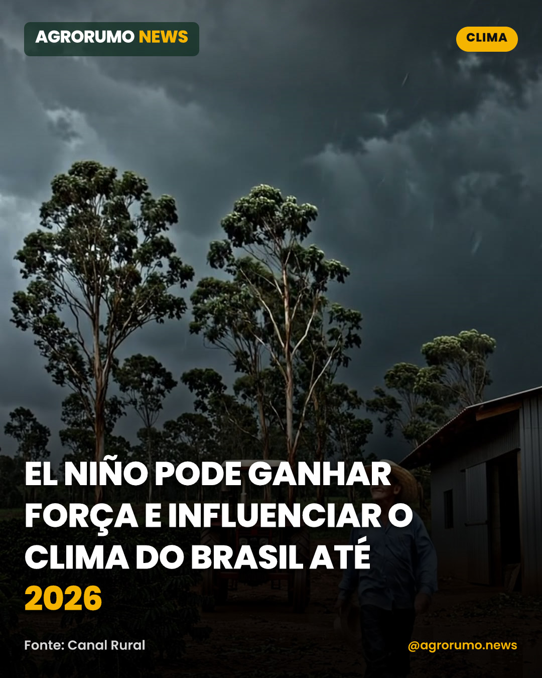 El Niño pode ganhar força e influenciar o clima do Brasil até 2026