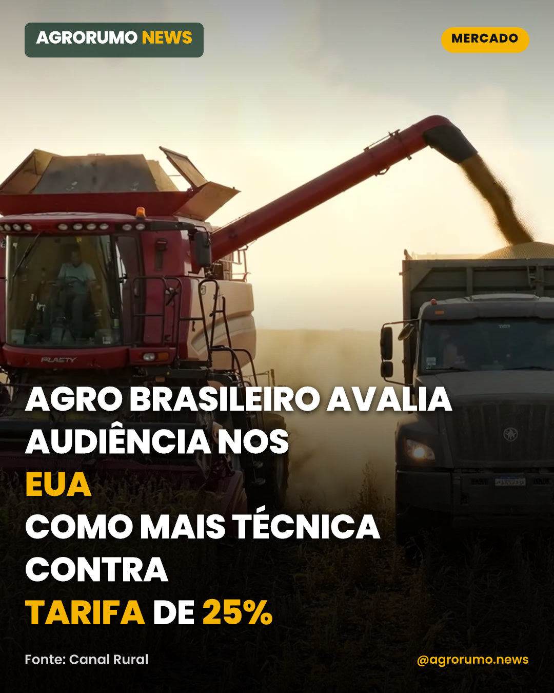 Agro brasileiro avalia audiência nos EUA como mais técnica contra tarifa de 25%