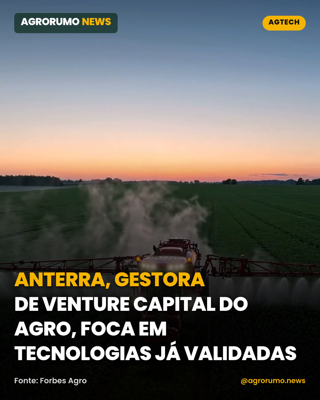 Anterra, gestora de venture capital do agro, foca em tecnologias já validadas