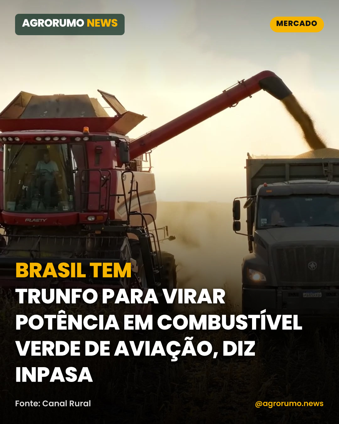 Brasil tem trunfo para virar potência em combustível verde de aviação, diz Inpasa