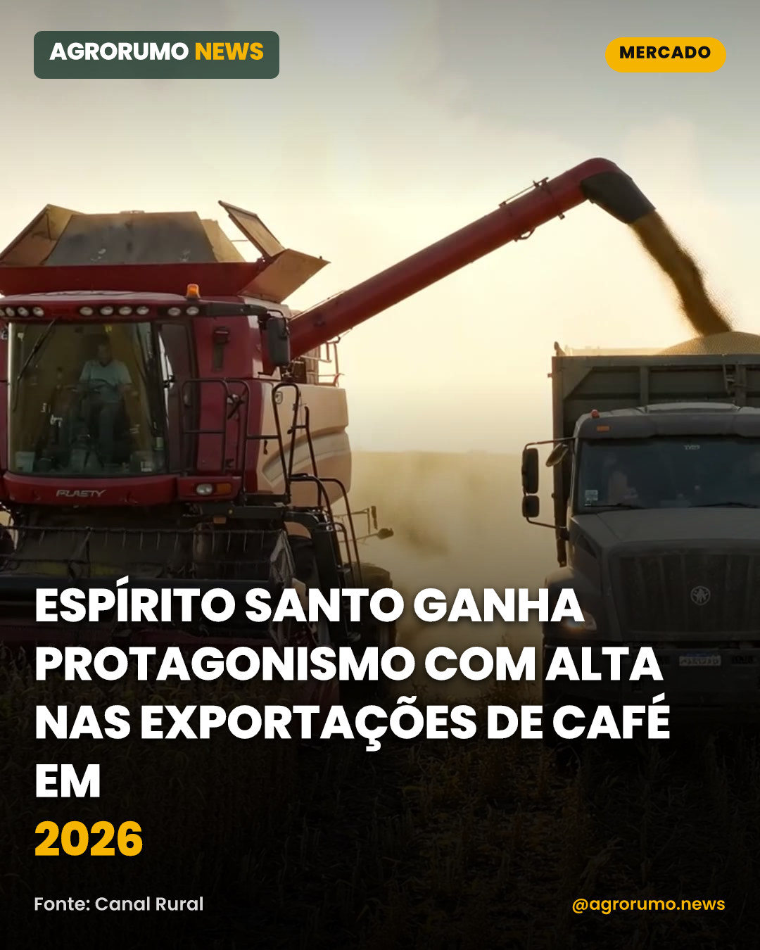 Espírito Santo ganha protagonismo com alta nas exportações de café em 2026