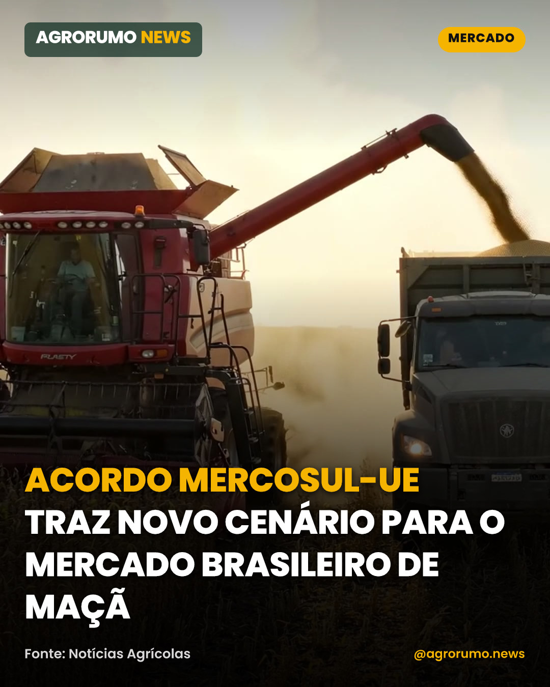 Acordo Mercosul-UE traz novo cenário para o mercado brasileiro de maçã