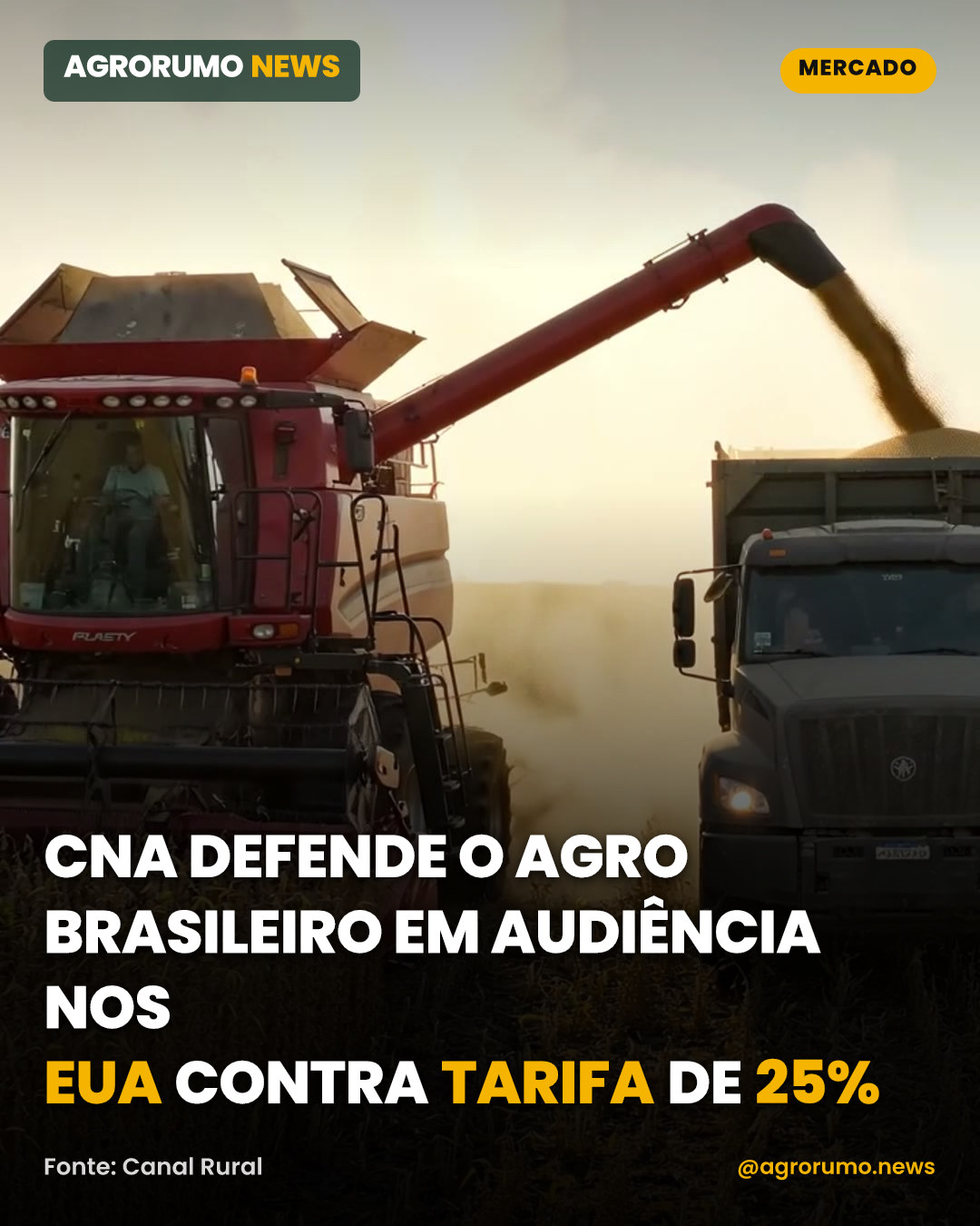 CNA defende o agro brasileiro em audiência nos EUA contra tarifa de 25%