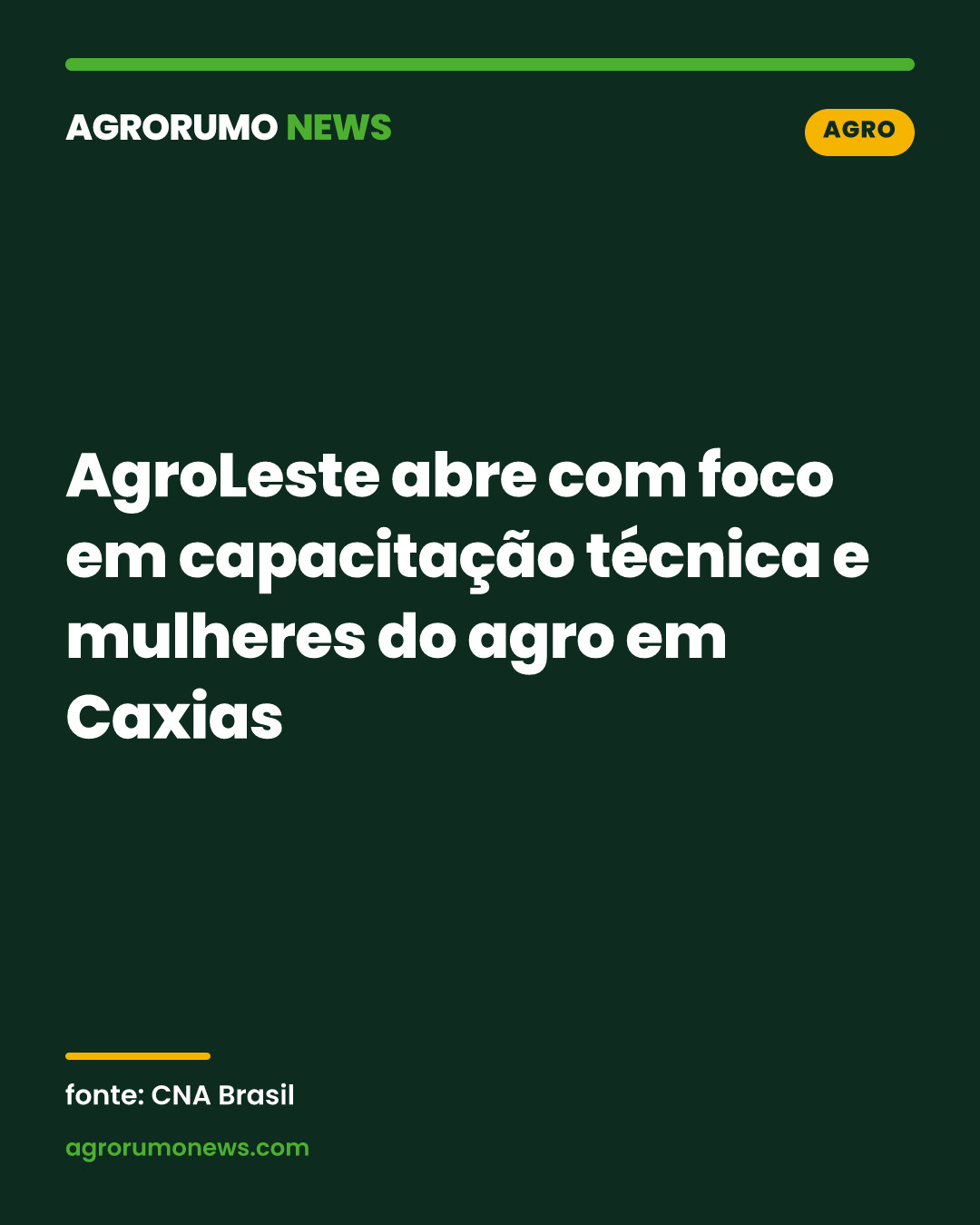 AgroLeste abre com foco em capacitação técnica e mulheres do agro em Caxias