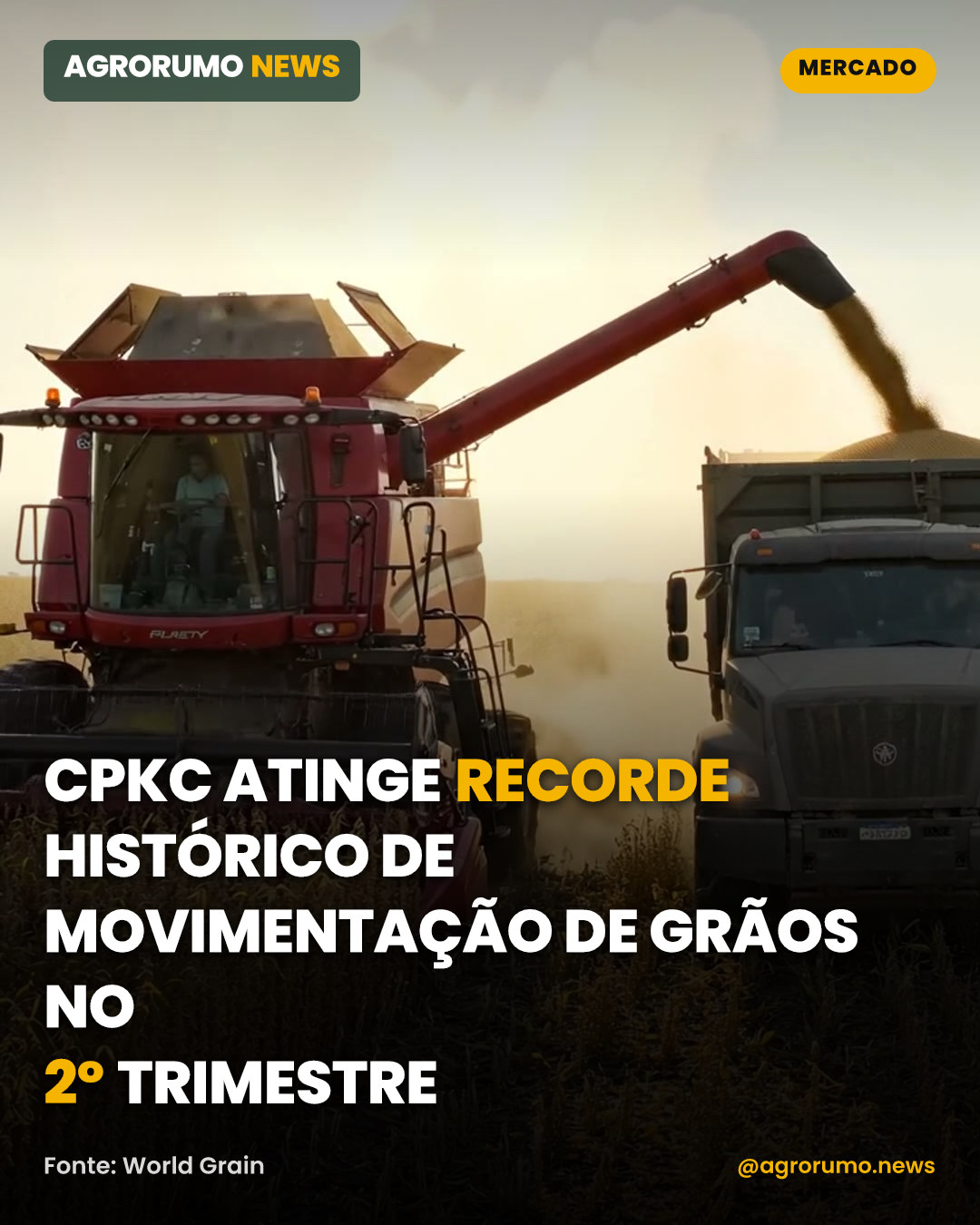 CPKC atinge recorde histórico de movimentação de grãos no 2º trimestre