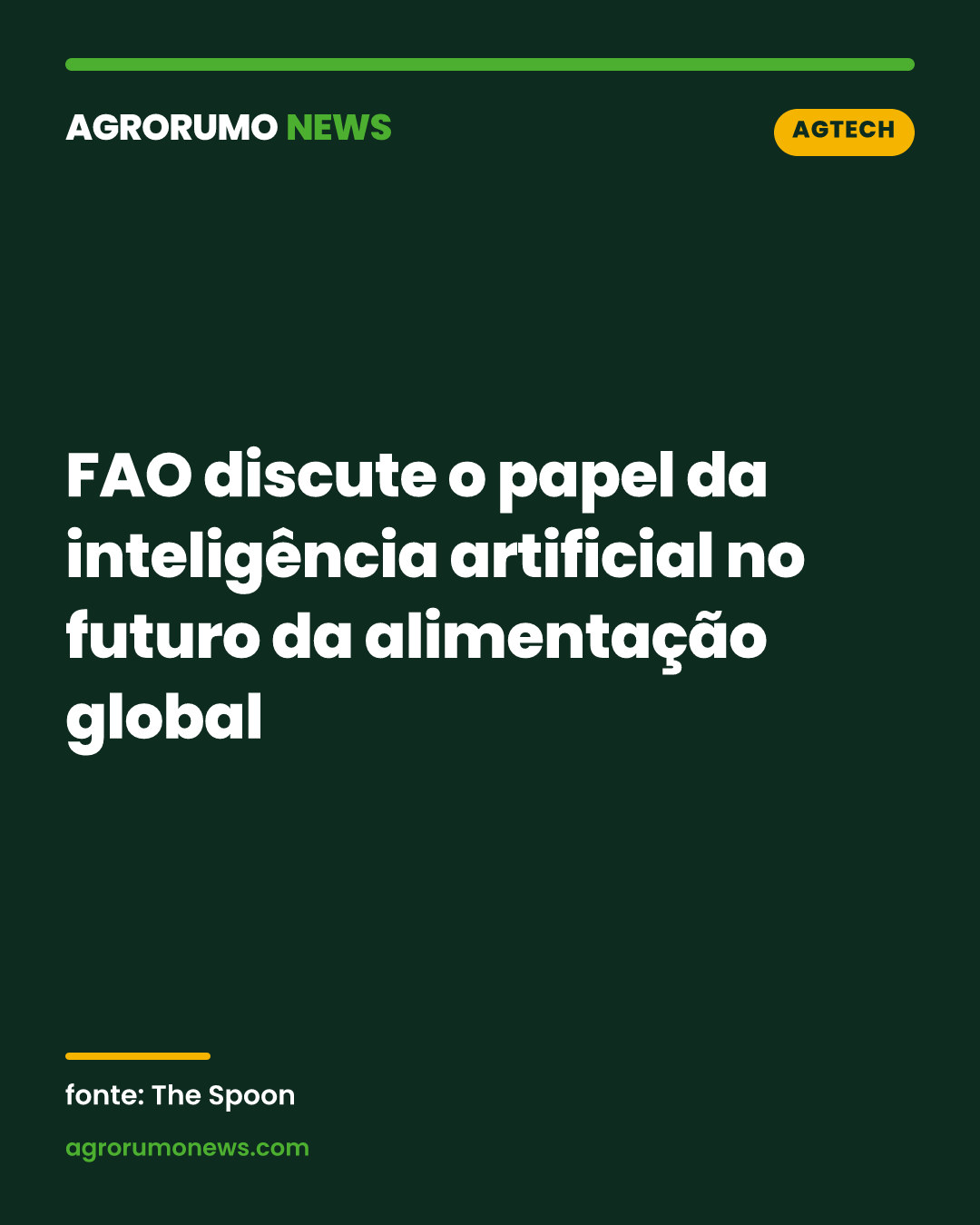 FAO discute o papel da inteligência artificial no futuro da alimentação global