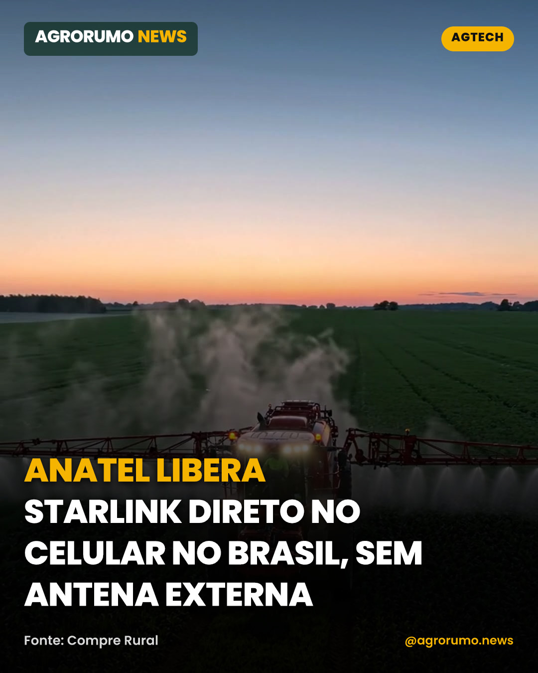 Anatel libera Starlink direto no celular no Brasil, sem antena externa