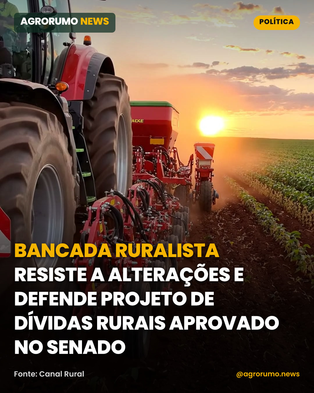 Bancada ruralista resiste a alterações e defende projeto de dívidas rurais aprovado no Senado