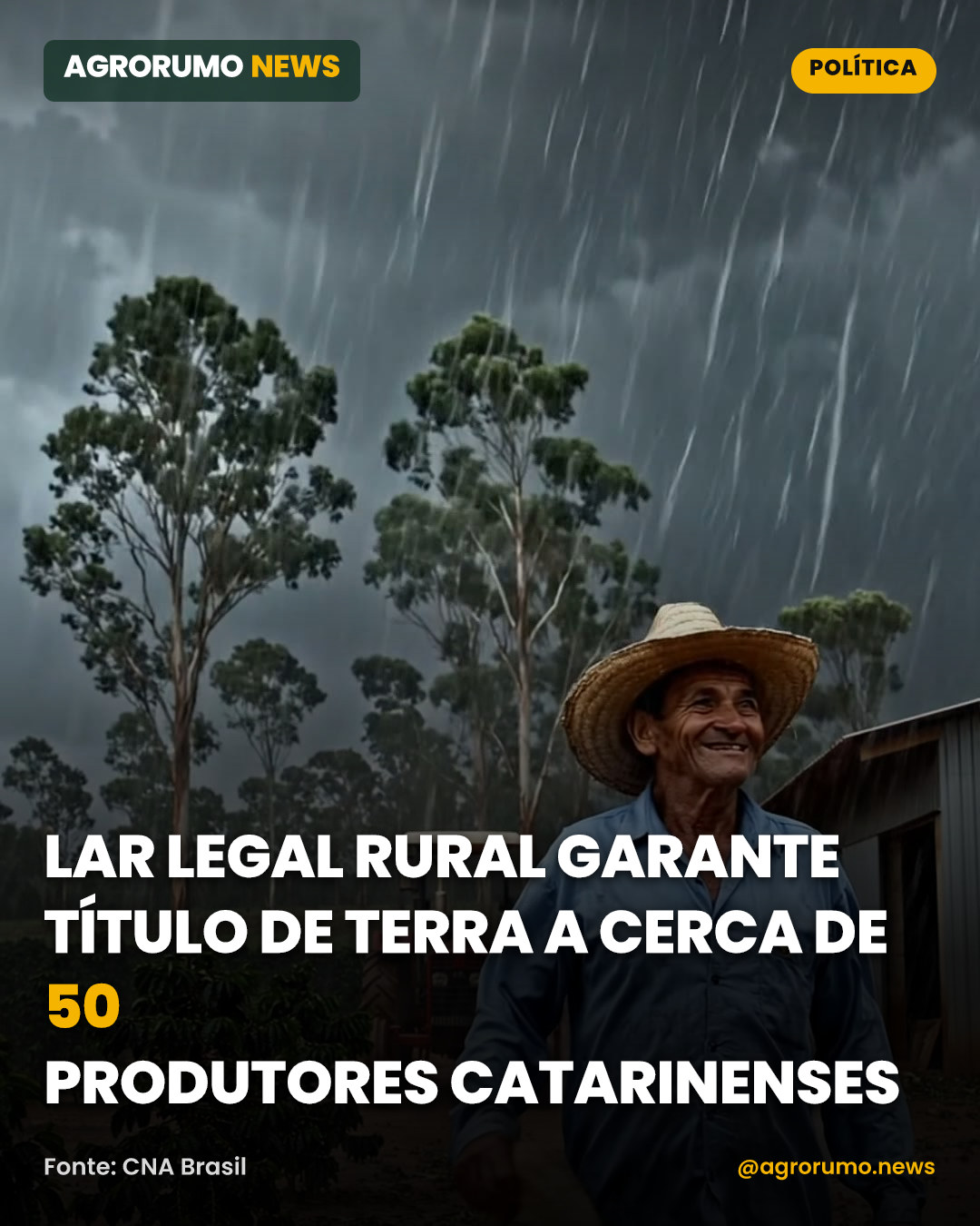 Lar Legal Rural garante título de terra a cerca de 50 produtores catarinenses
