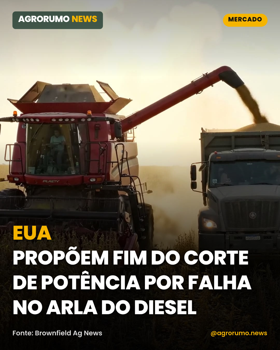 EUA propõem fim do corte de potência por falha no ARLA do diesel
