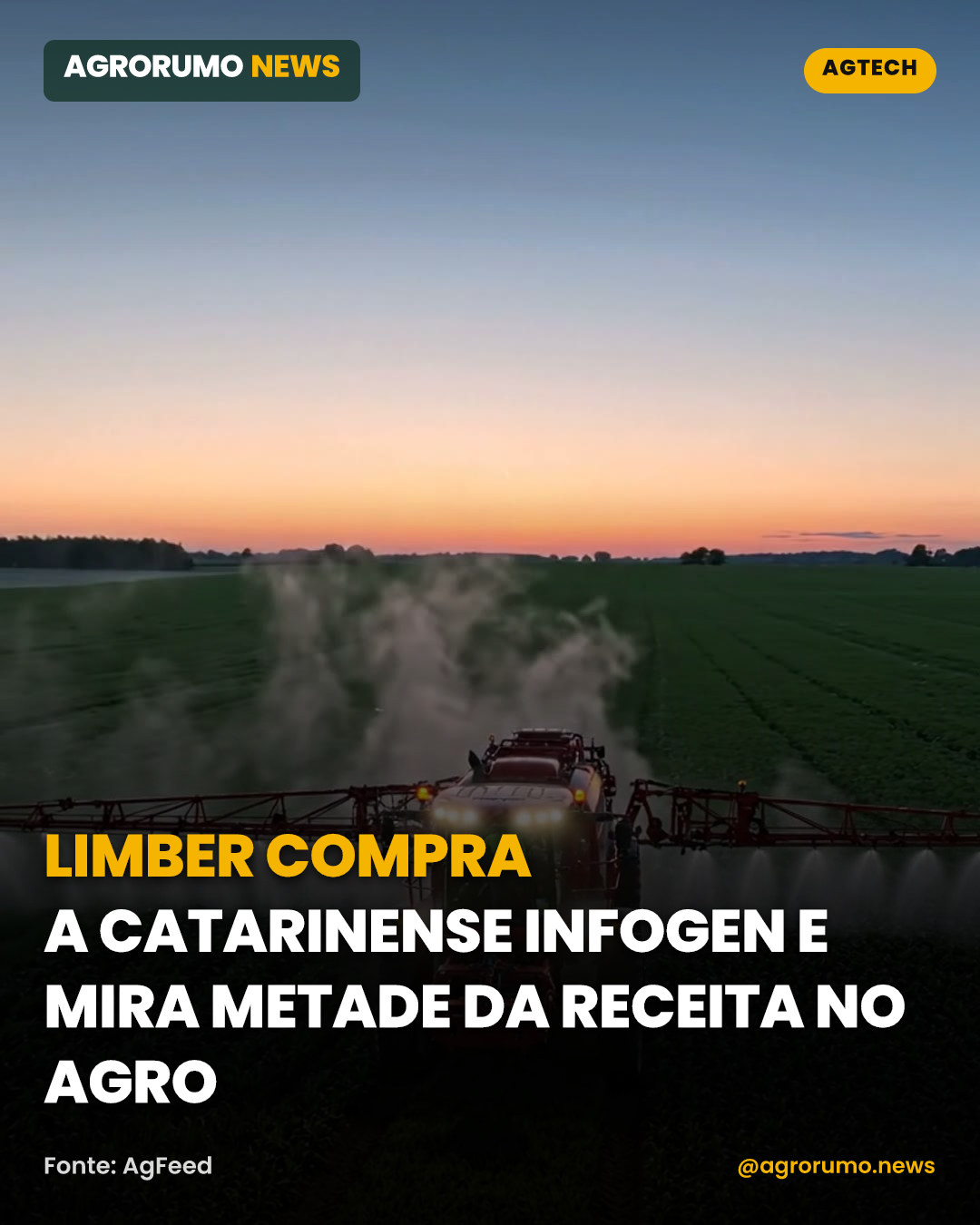 Limber compra a catarinense Infogen e mira metade da receita no agro