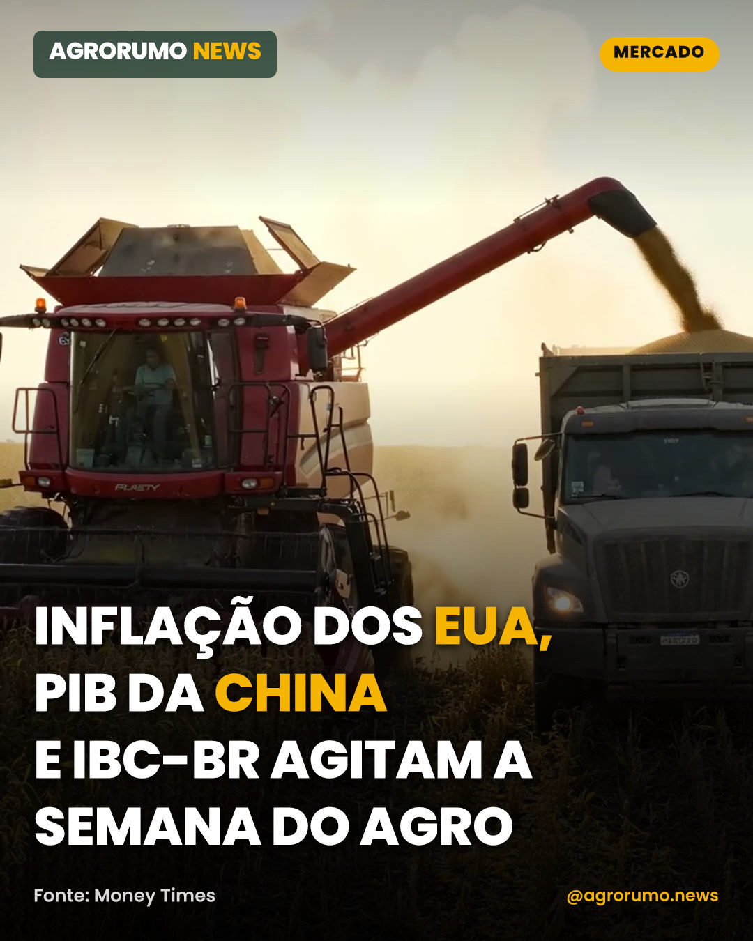 Inflação dos EUA, PIB da China e IBC-Br agitam a semana do agro